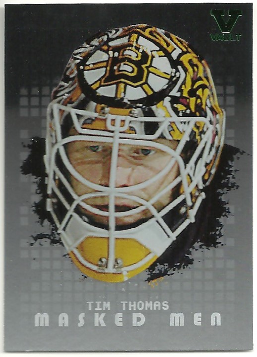 2008-09 Between The Pipes Masked Men #MM30 Tim Thomas Vault (image for) 2008-09 Between The Pipes Masked Men #MM30 Tim Thomas Vault