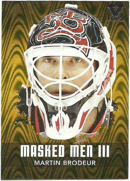 (image for) 2010-11 Between The Pipes Masked Men III Gold #MM32 Brodeur