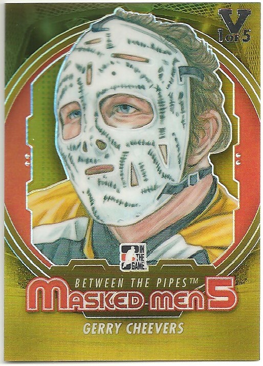 (image for) 2012-13 Between The Pipes Masked Men Gold #MM5 Gerry Cheevers