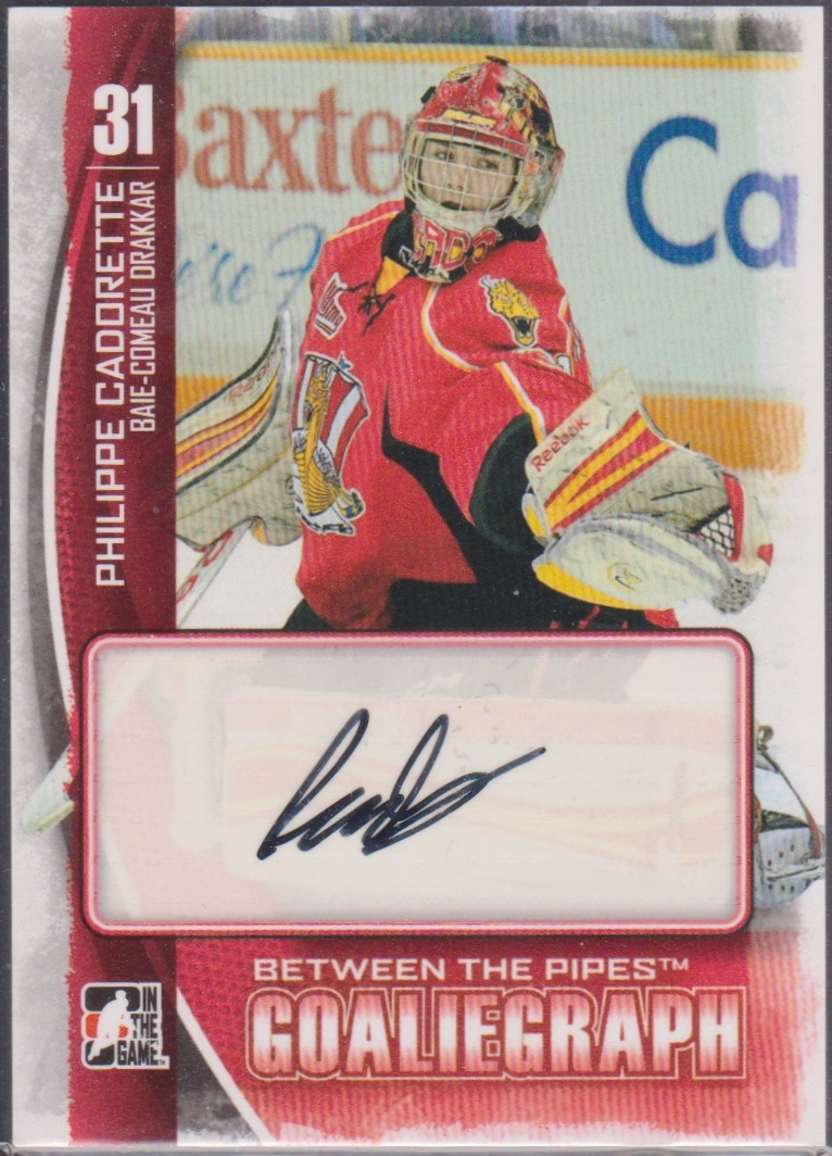 (image for) 2013-14 Between the Pipes Autographs #APC Philippe Cadorette