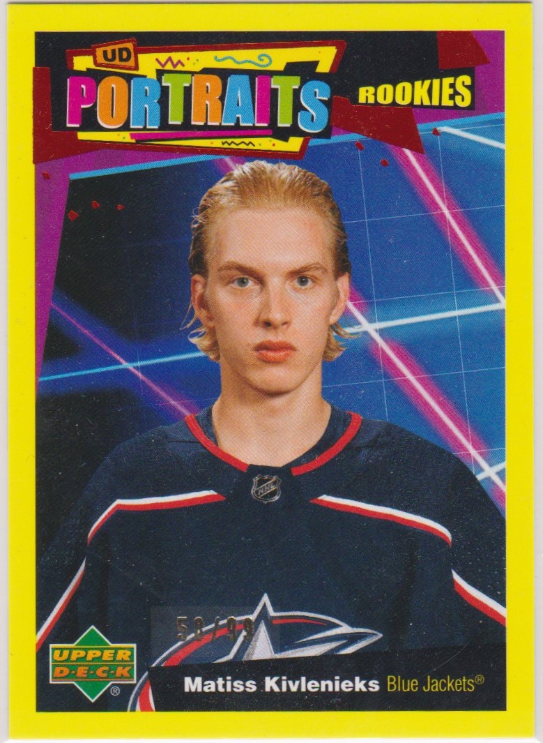 2020-21 Upper Deck UD Portraits Gold #P94 Matiss Kivlenieks (image for) 2020-21 Upper Deck UD Portraits Gold #P94 Matiss Kivlenieks