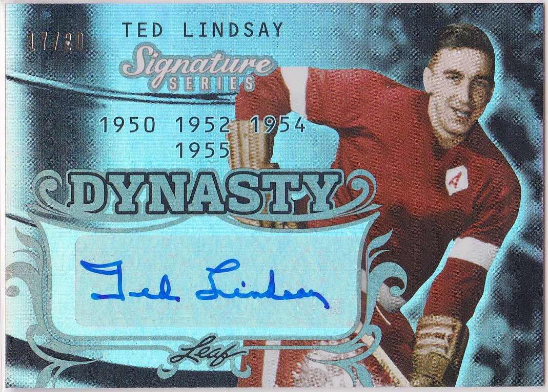 2015-16 Leaf Signature Series Dynasty Gray #SDYTL1 Ted Lindsay (image for) 2015-16 Leaf Signature Series Dynasty Gray #SDYTL1 Ted Lindsay