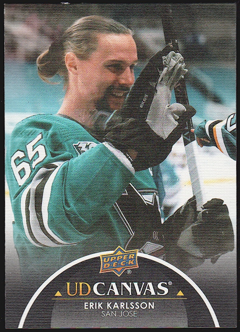 (image for) 2021-22 Upper Deck Canvas Black #C68 Erik Karlsson