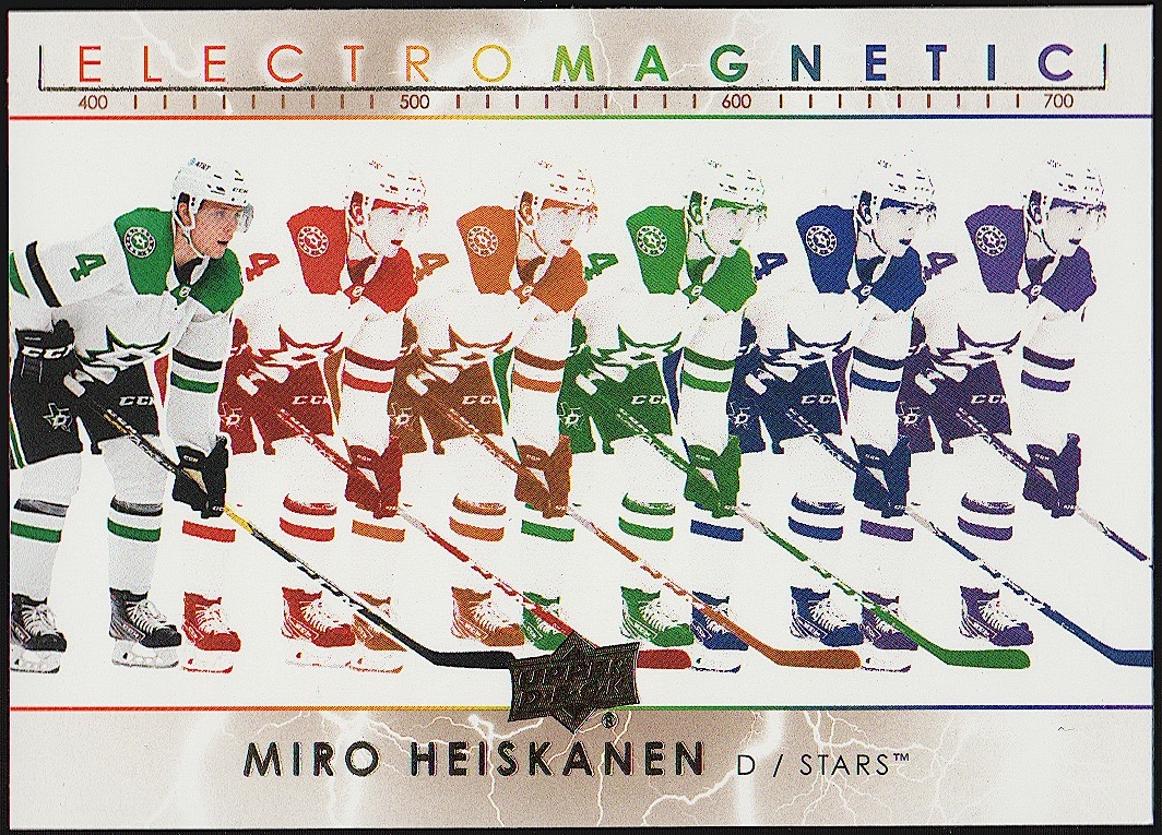 (image for) 2021-22 Upper Deck Electromagnetic Gold #EM18 Miro Heiskanen