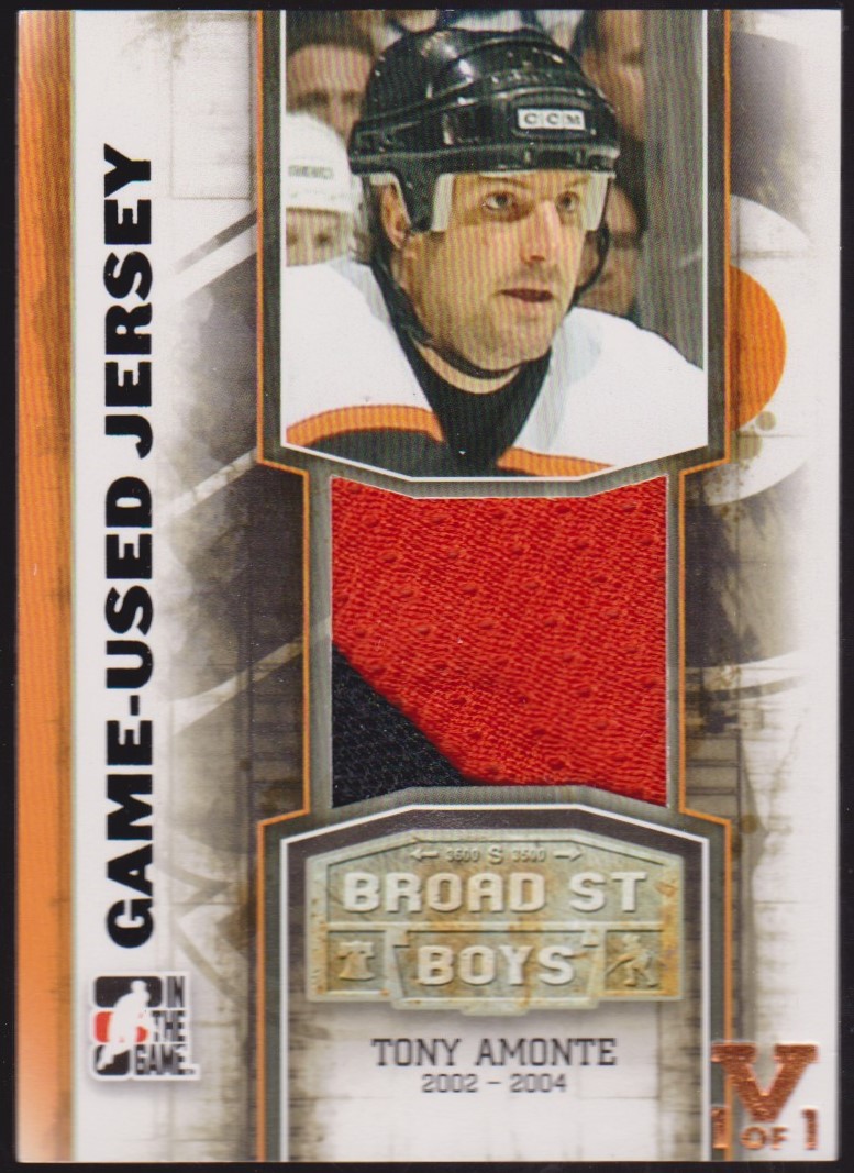 (image for) 2011-12 ITG Broad Street Boys Jerseys #M01 Tony Amonte VAULT 1/1