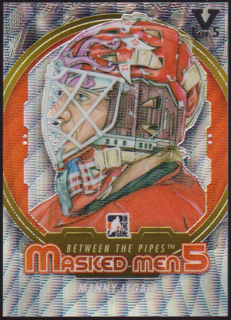 2012-13 Between The Pipes Masked Men V Silver #MM24 Manny Legace (image for) 2012-13 Between The Pipes Masked Men V Silver #MM24 Manny Legace