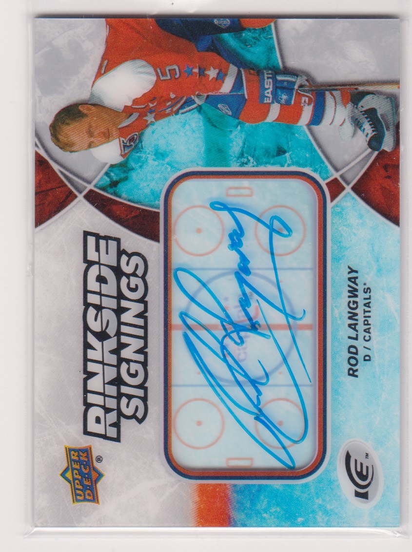 2018-19 UD Ice Rinkside Signings #RSRL Rod Langway AUTO (image for) 2018-19 UD Ice Rinkside Signings #RSRL Rod Langway AUTO