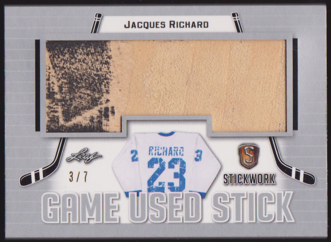(image for) 2017-18 Leaf Stickwork Game Sticks Silver #GS27 Jacques Richard