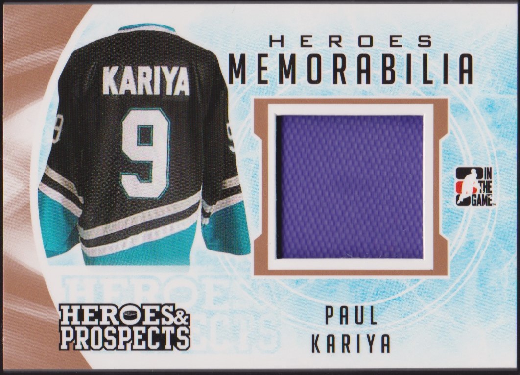 2016-17 ITG Heroes and Prospects Memorabilia #HM35 Paul Kariya (image for) 2016-17 ITG Heroes and Prospects Memorabilia #HM35 Paul Kariya