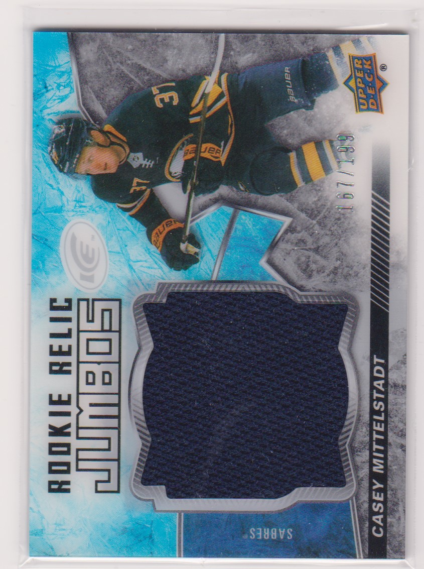 2018-19 UD Ice Rookie Relic Jumbos #RRJCM C. Mittelstadt 167/199 (image for) 2018-19 UD Ice Rookie Relic Jumbos #RRJCM C. Mittelstadt 167/199