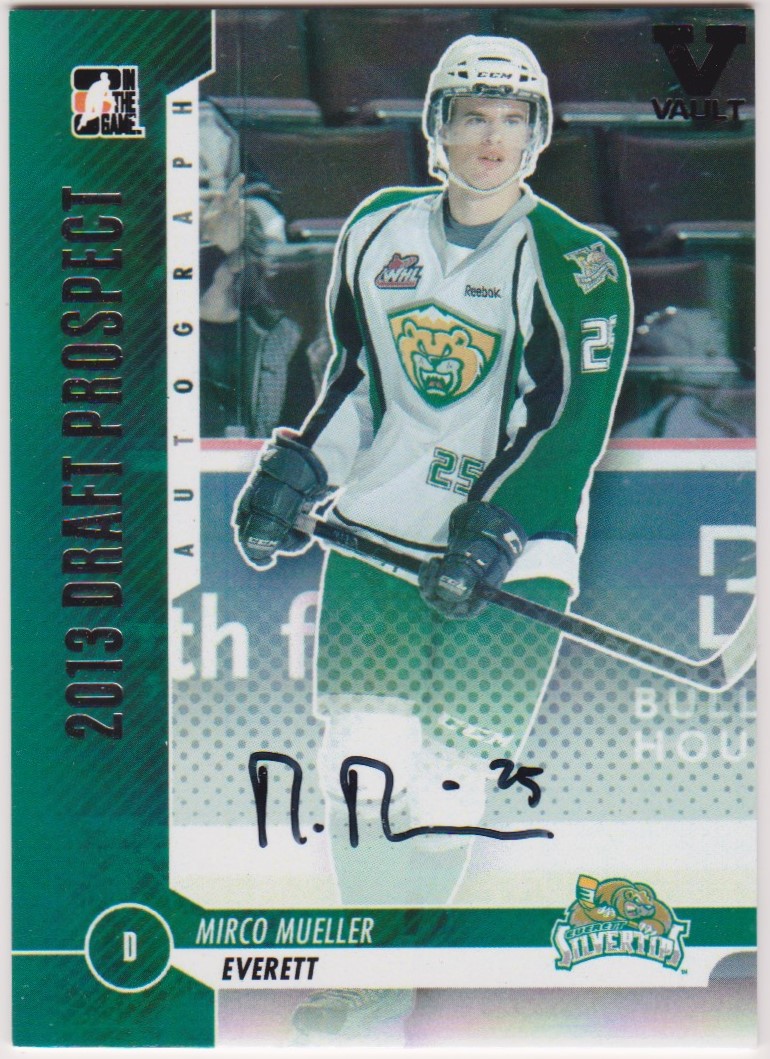 2012-13 ITG Draft Prospects Autographs #AMM2 Mirco Mueller (image for) 2012-13 ITG Draft Prospects Autographs #AMM2 Mirco Mueller