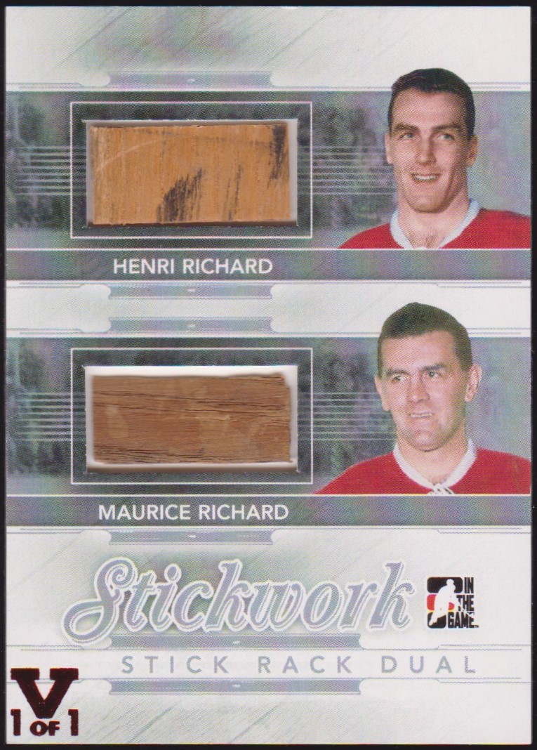 (image for) 2013-14 ITG Stickwork Stickrack Dual #SRD15 Maurice Richard