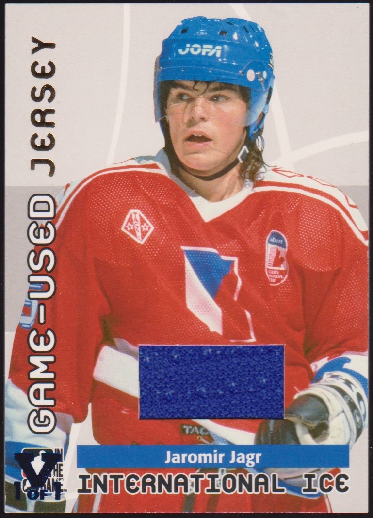 2006-07 ITG International Ice Jerseys Gold #GUJ23 Jagr (image for) 2006-07 ITG International Ice Jerseys Gold #GUJ23 Jagr