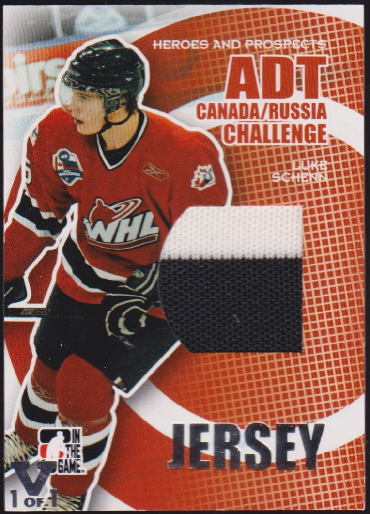 2008-09 ITG Heroes & Prospects ADT Jerseys #CRJ05 Luke Schenn (image for) 2008-09 ITG Heroes & Prospects ADT Jerseys #CRJ05 Luke Schenn