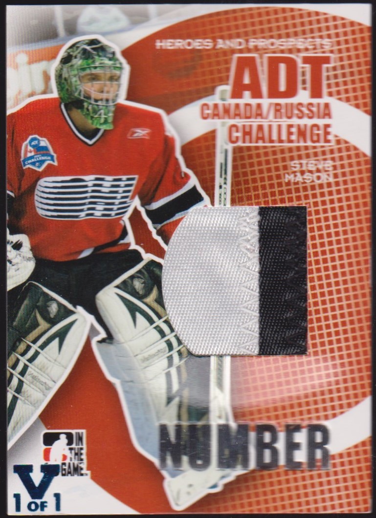 2008-09 ITG Heroes & Prospects ADT Numbers #CRN07 Steve Mason (image for) 2008-09 ITG Heroes & Prospects ADT Numbers #CRN07 Steve Mason