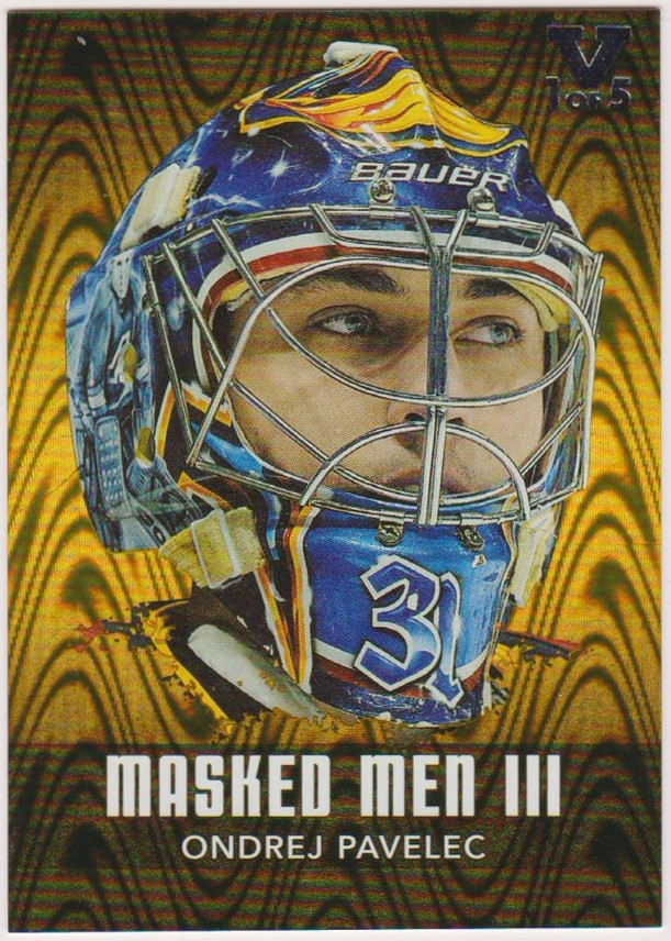 (image for) 2010-11 Between The Pipes Masked Men III Gold #MM38 O Pavelec