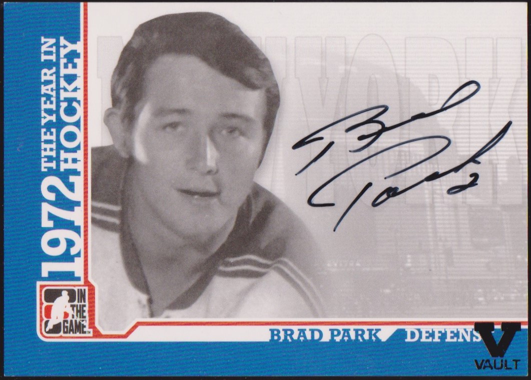 (image for) 2009-10 ITG 1972 The Year In Hockey Autographs #ABP Brad Park