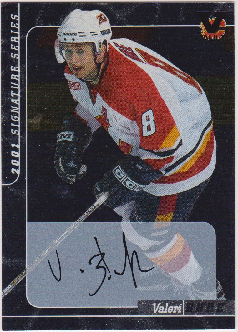 2000-01 BAP Signature Series Autographs #2 Valeri Bure VAULT (image for) 2000-01 BAP Signature Series Autographs #2 Valeri Bure VAULT