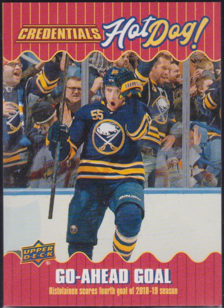 (image for) 2019-20 Upper Deck Credentials Hot Dog #HD3 Rasmus Ristolainen