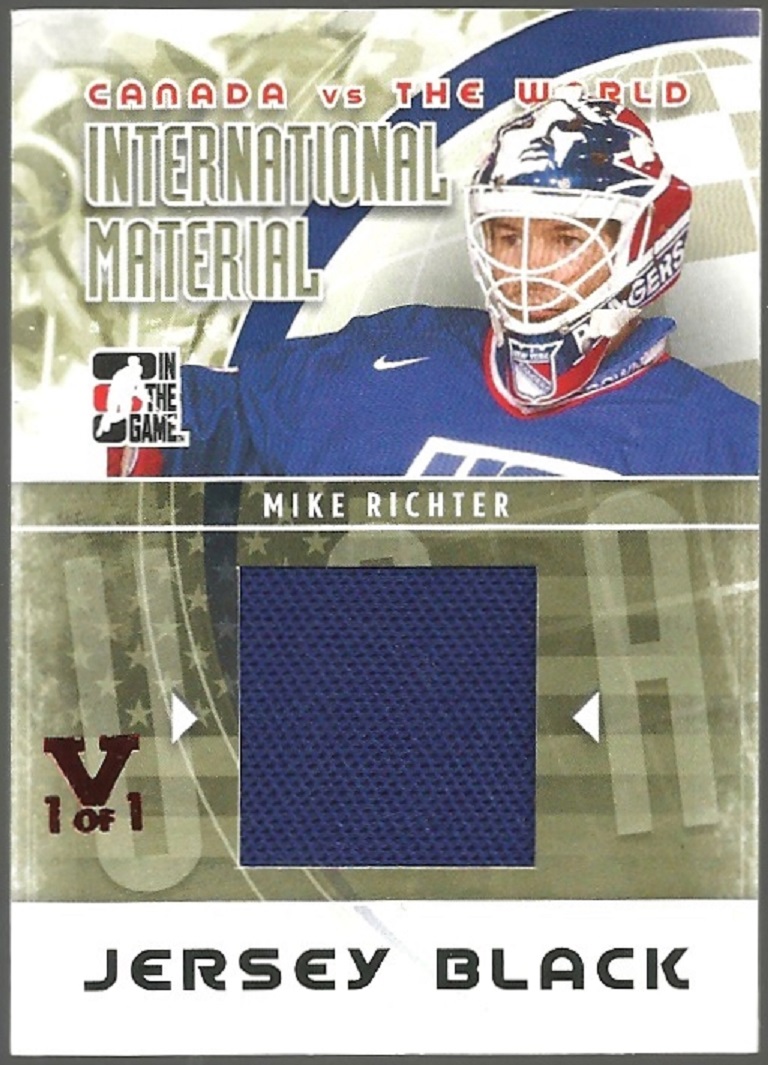 (image for) 2011-12 Canada vs World International Materials #IM41 M Richter