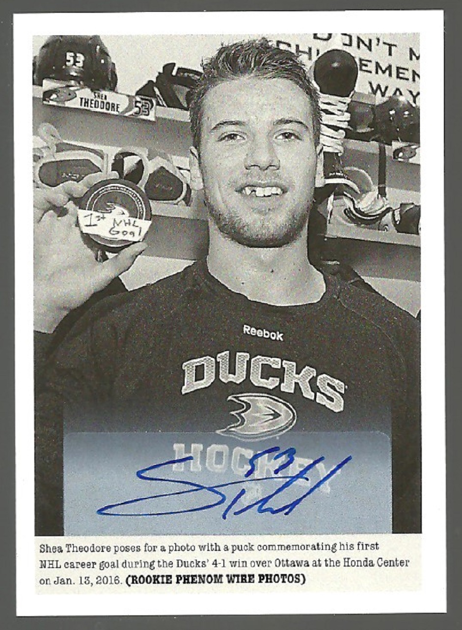(image for) 2015-16 Upper Deck Portfolio Autographs #298 Shea Theodore