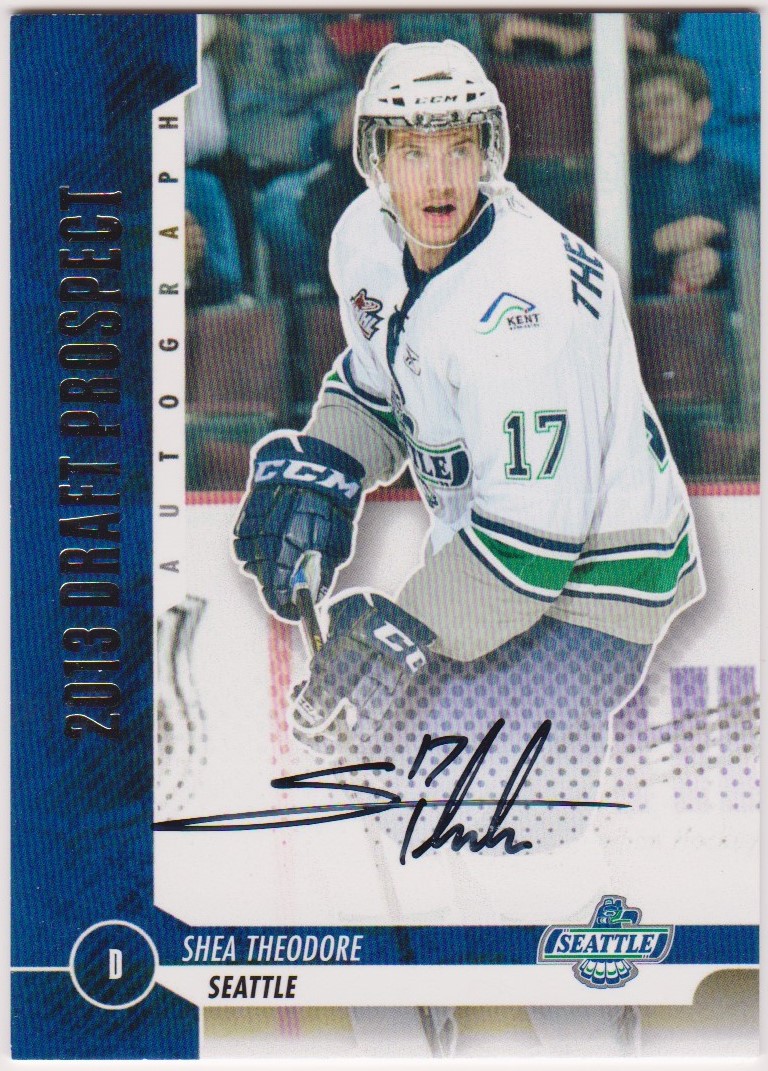 2012-13 ITG Draft Prospects Autographs #AST Shea Theodore (image for) 2012-13 ITG Draft Prospects Autographs #AST Shea Theodore