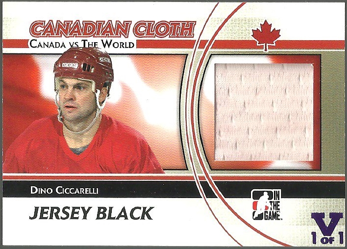 (image for) 2011-12 ITG Canada vs The World Canadian Cloth Black #CCM03 Dino Ciccarelli