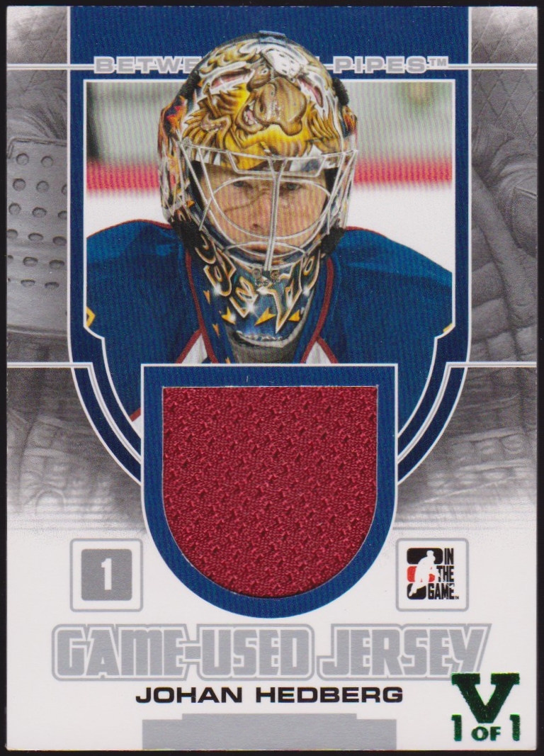 (image for) 2013-14 Between the Pipes Jerseys Silver #GUM42 Johan Hedberg