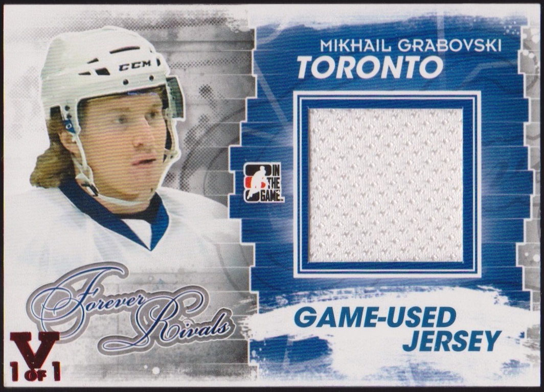 2012-13 ITG Forever Rivals Jerseys Blue #M11 Mikhail Grabovski (image for) 2012-13 ITG Forever Rivals Jerseys Blue #M11 Mikhail Grabovski