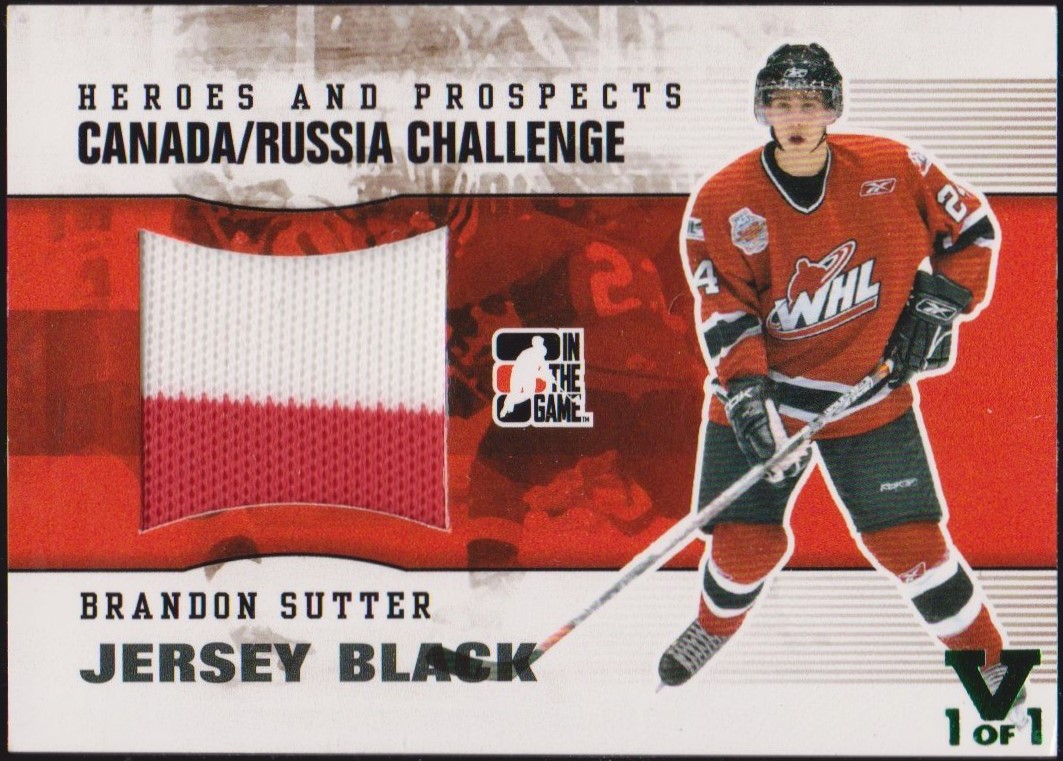 (image for) 2009-10 ITG Heroes and Prospects Canada and Russia Challenge #CRM36 Brandon Sutter