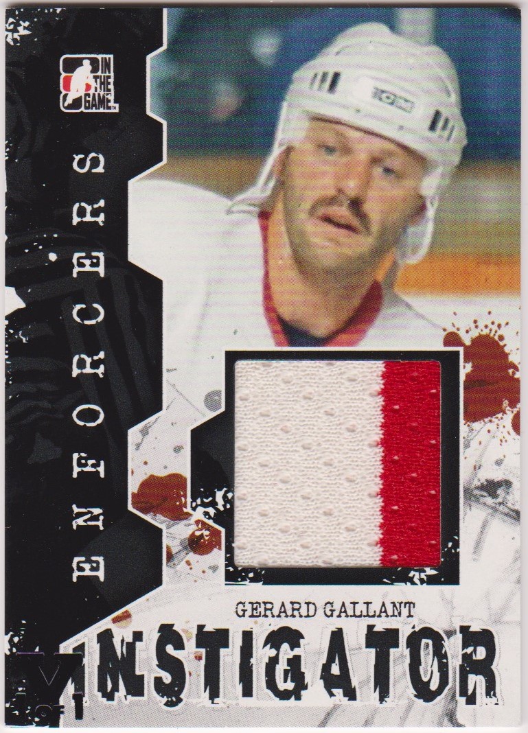 2011-12 ITG Enforcers Instigator Jerseys #I21 Gerard Gallant (image for) 2011-12 ITG Enforcers Instigator Jerseys #I21 Gerard Gallant