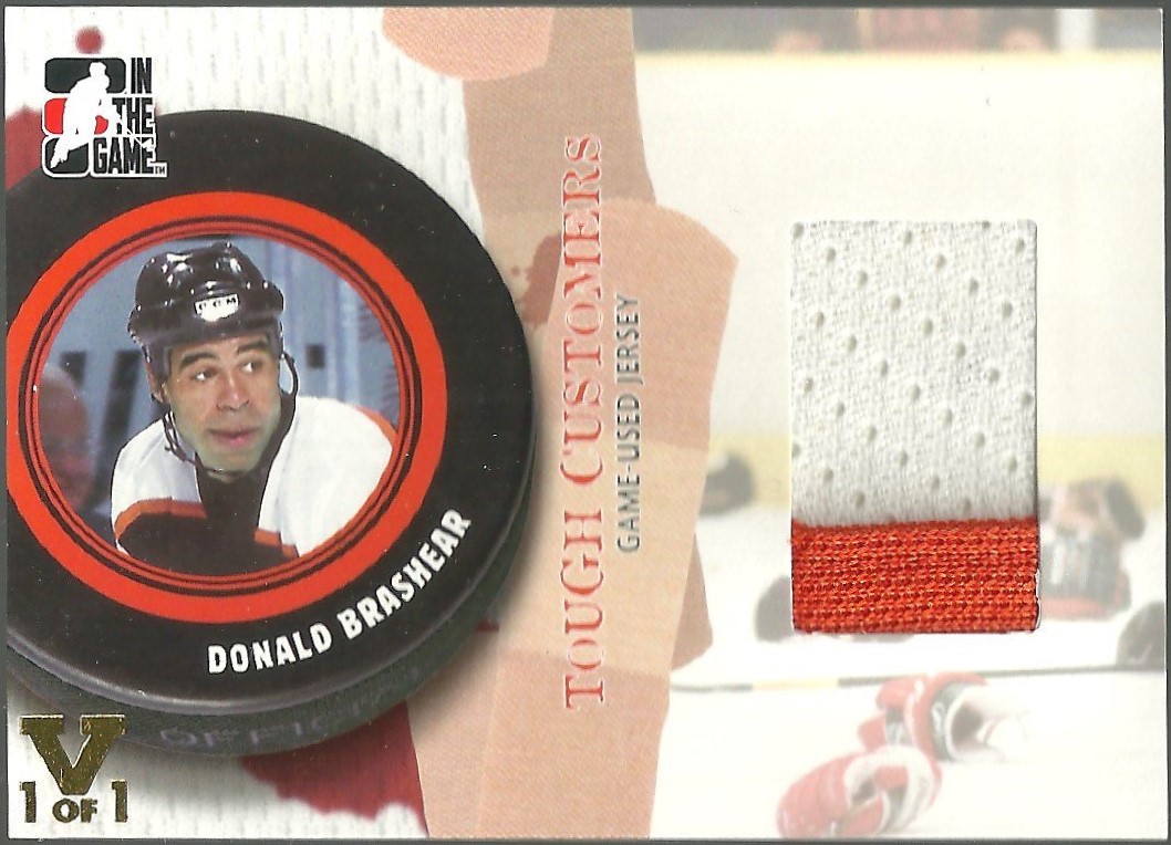 2005-06 ITG Tough Customers Jerseys #DB Donald Brashear 1/1 (image for) 2005-06 ITG Tough Customers Jerseys #DB Donald Brashear 1/1