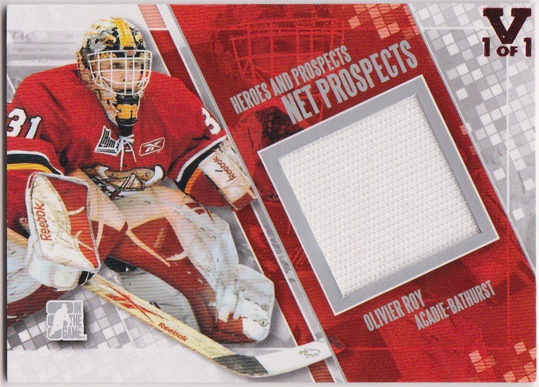 2011-12 ITG Heroes and Prospects Net Silver #NP09 Olivier Roy (image for) 2011-12 ITG Heroes and Prospects Net Silver #NP09 Olivier Roy