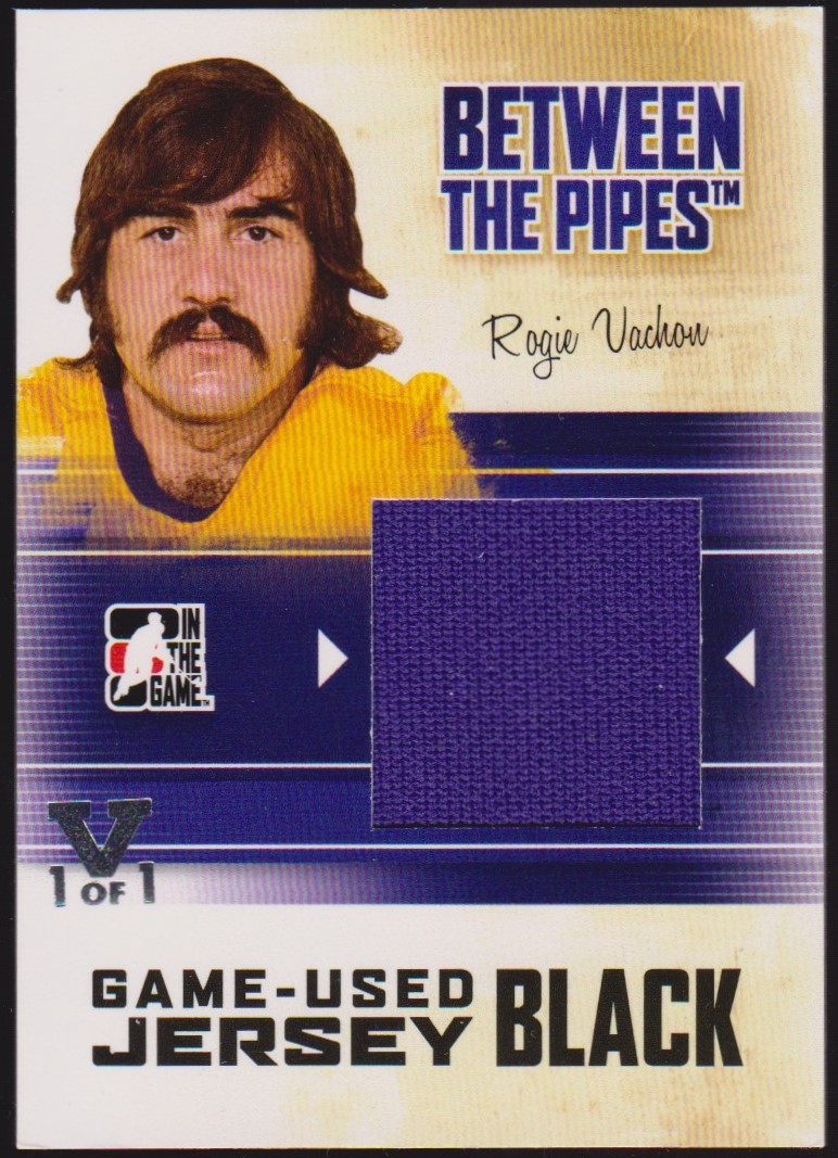2010-11 Between The Pipes Jerseys Black #M76 Rogie Vachon (image for) 2010-11 Between The Pipes Jerseys Black #M76 Rogie Vachon