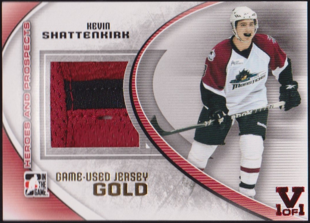 2011-12 ITG Heroes and Prospects Jerseys Gold #M14 Shattenkirk (image for) 2011-12 ITG Heroes and Prospects Jerseys Gold #M14 Shattenkirk