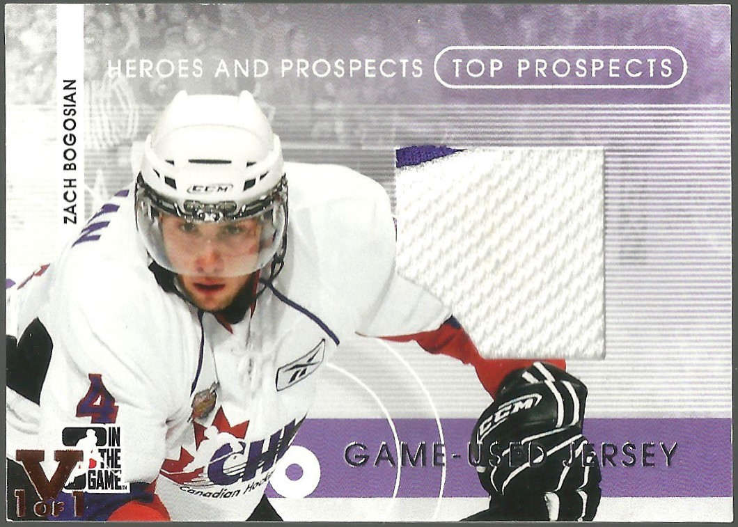 (image for) 2008-09 ITG Heroes and Prospects Top Jerseys #TPJ20 Z. Bogosian