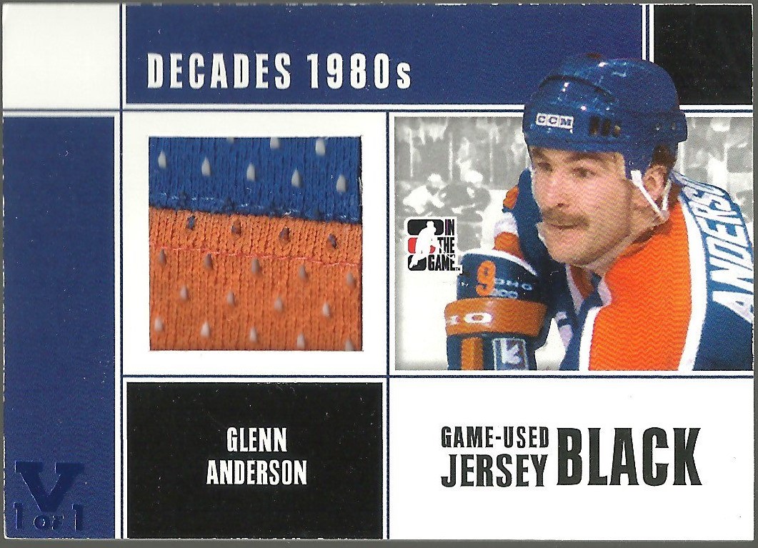 (image for) 2010-11 ITG Decades 1980s Jerseys Black #M30 Glenn Anderson