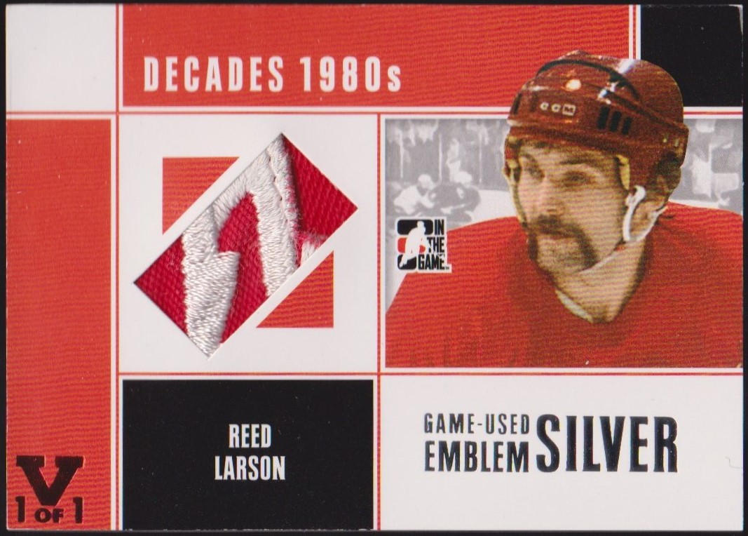 (image for) 2010-11 ITG Decades 1980s Emblems Silver #M65 Reed Larson