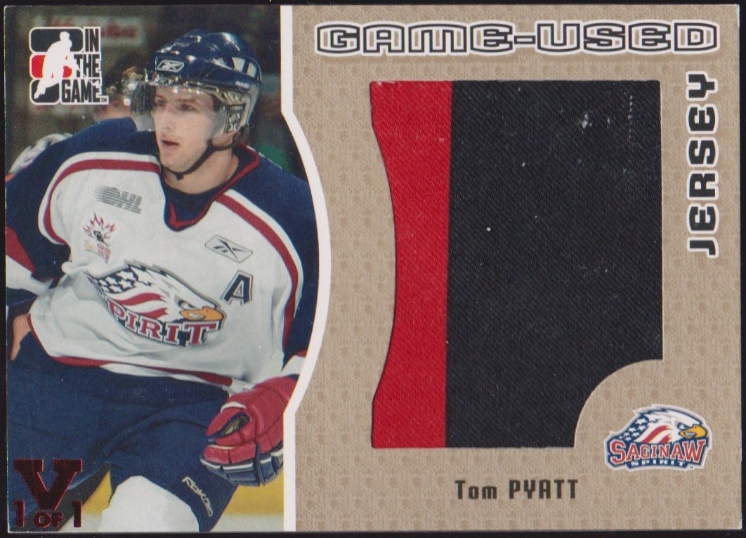 (image for) 2005-06 ITG Heroes and Prospects Jerseys #GUJ116 Tom Pyatt