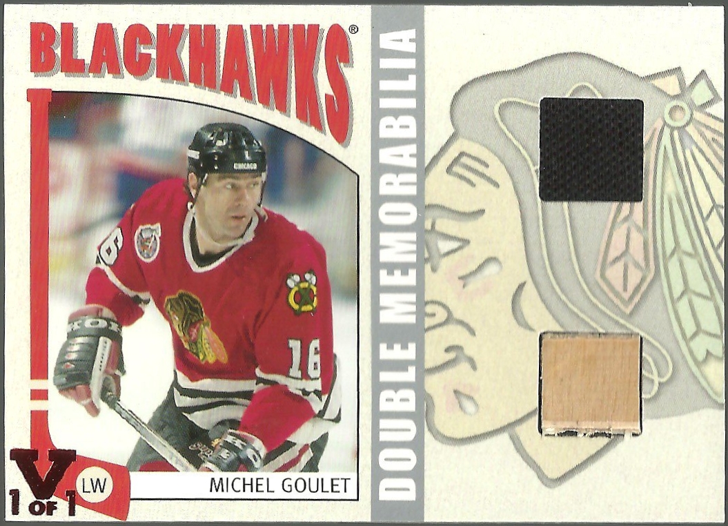 (image for) 2004-05 ITG Franchises US West Jersey/Stick #WDM18 Michel Goulet