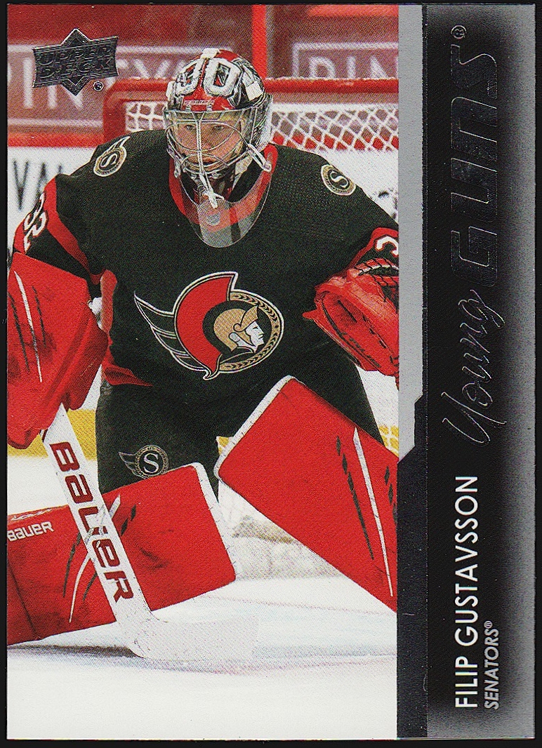 2021-22 Upper Deck #225 Filip Gustavsson Young Guns YG RC (image for) 2021-22 Upper Deck #225 Filip Gustavsson Young Guns YG RC