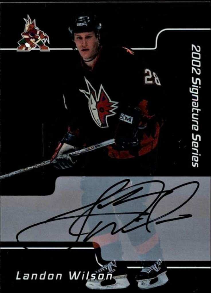 2001-02 BAP Signature Series Autographs #34 Landon Wilson (image for) 2001-02 BAP Signature Series Autographs #34 Landon Wilson