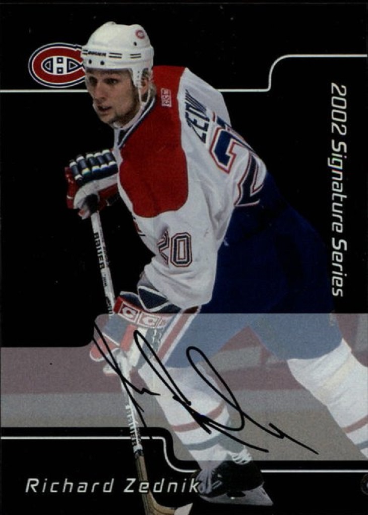 2001-02 BAP Signature Series Autographs #108 Richard Zednik (image for) 2001-02 BAP Signature Series Autographs #108 Richard Zednik