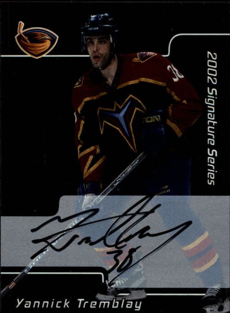 (image for) 2001-02 BAP Signature Series Autographs #149 Yannick Tremblay