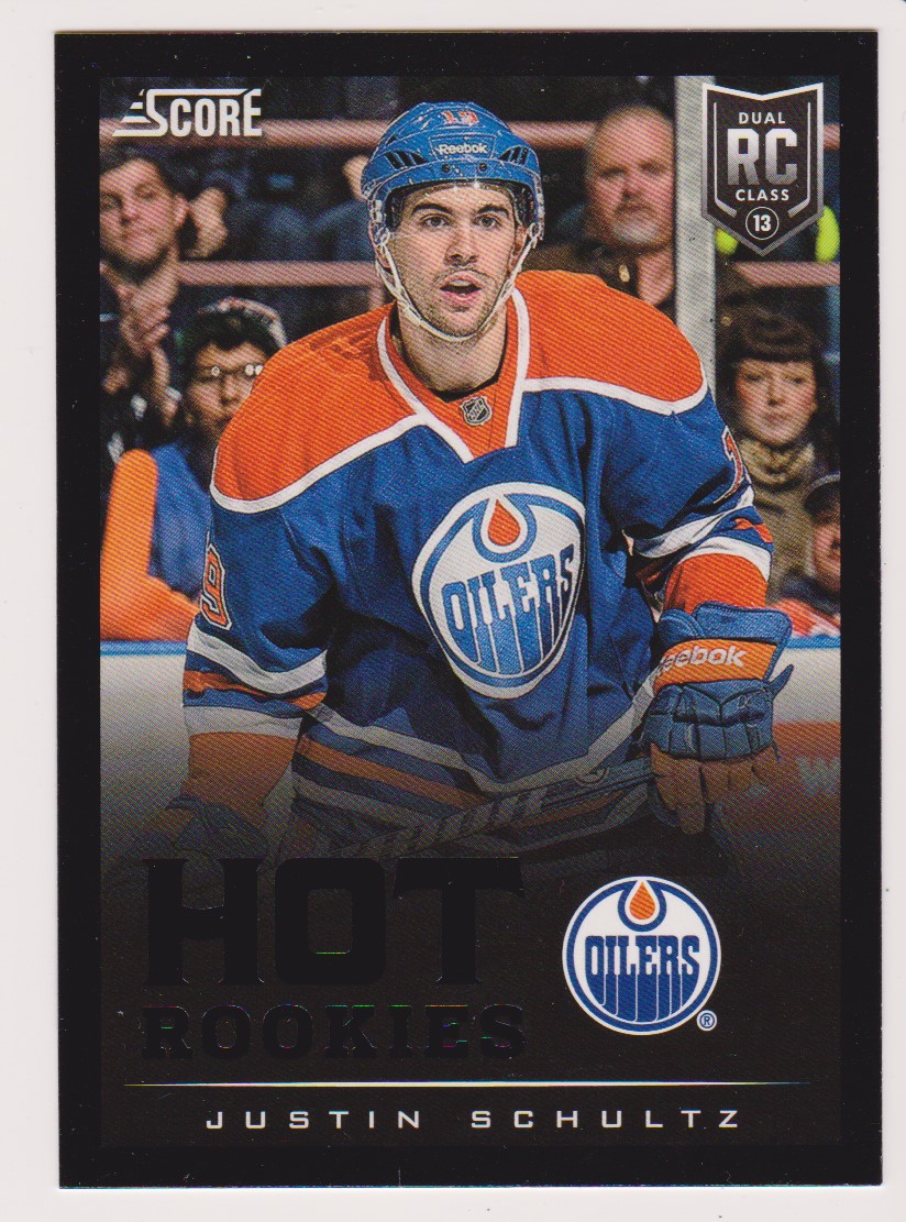2013-14 Score Black #642 Justin Schultz Hot Rookies (image for) 2013-14 Score Black #642 Justin Schultz Hot Rookies