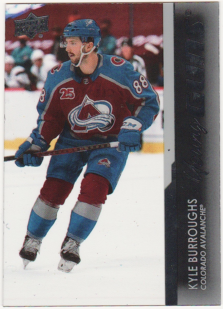 (image for) 2021-22 Upper Deck Clear Cut #206 Kyle Burroughs Young Guns RC