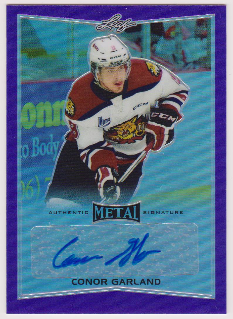(image for) 2015-16 Leaf Metal Prismatic Purple #BACG1 Conor Garland 8/15 - AUTO