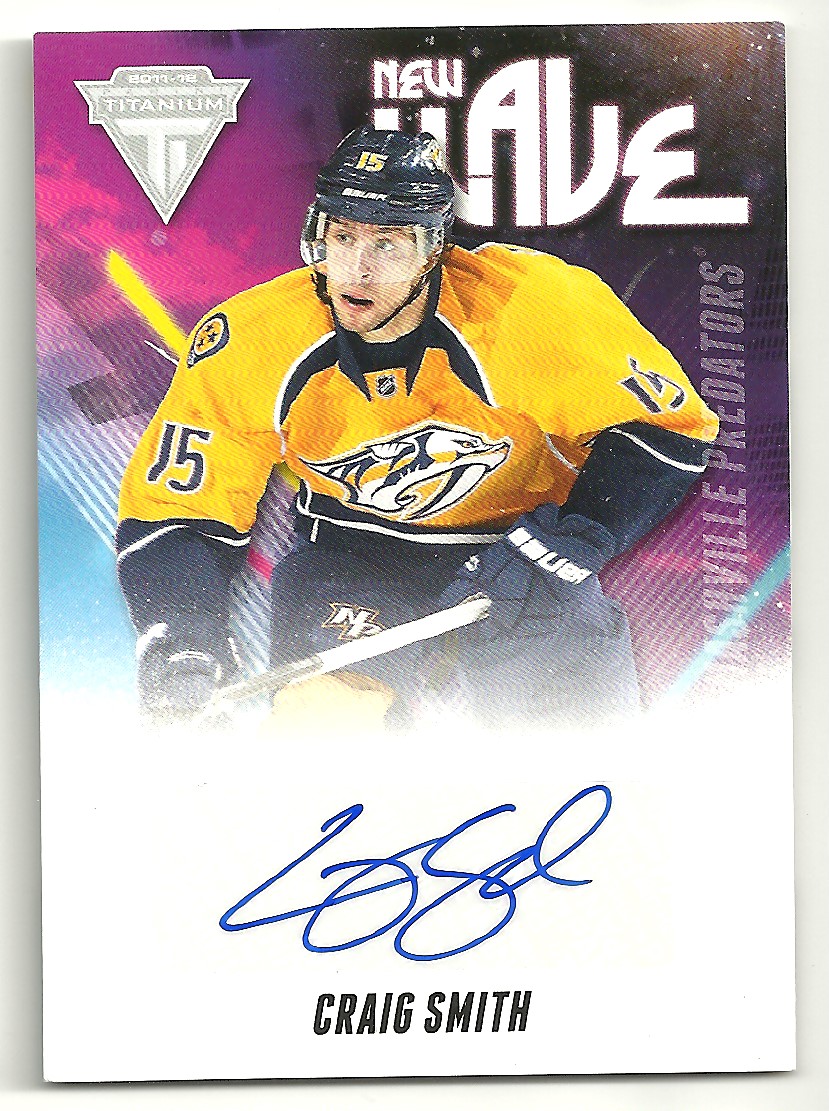 2011-12 Panini Titanium New Wave Autographs #4 Craig Smith (image for) 2011-12 Panini Titanium New Wave Autographs #4 Craig Smith