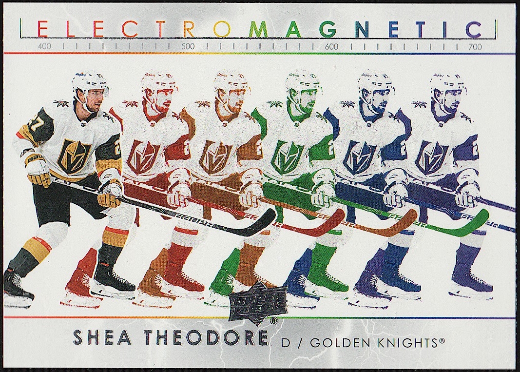 2021-22 Upper Deck Electromagnetic #EM26 Shea Theodore (image for) 2021-22 Upper Deck Electromagnetic #EM26 Shea Theodore