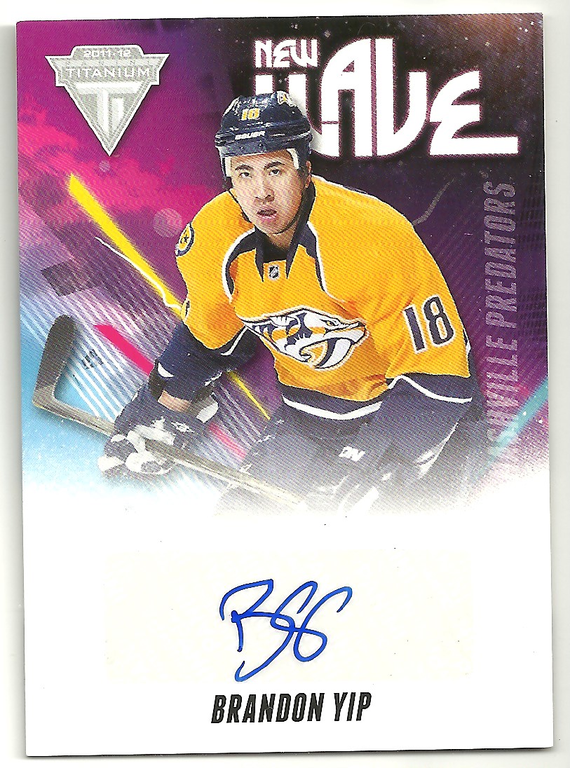 2011-12 Panini Titanium New Wave Autographs #11 Brandon Yip (image for) 2011-12 Panini Titanium New Wave Autographs #11 Brandon Yip